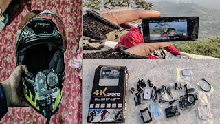 best action camera under 1999 🔥 4k action camera  just like go pro😱unboxing review fardeenvlog [upl. by Leesen]