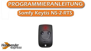 Wie programmiert man eine Fernbedienung Somfy Keytis NS2RTS [upl. by Herbie]