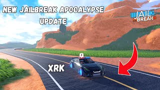 New Jailbreak Apocalypse Season 20 Update New XRK Vehicle Speed Test Roblox Jailbreak [upl. by Akimad]