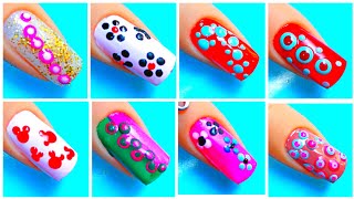 20 Dotting Tool Nail Art Techniques  Beautiful Nails Ideas  DIY Nail Design [upl. by Riedel756]