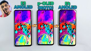 pOLED MOTO s Vs E3 AMOLED Vs E4 AMOLED Display Test  Moto G52 Ke pOLED Me Gadbad [upl. by Mario]