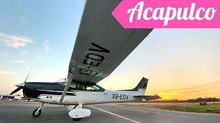 Vuelo a la playa de Acapulco en el Cessna 182 Turbo [upl. by Llenahc]