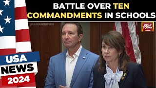 Battle Over Ten Commandments in Schools Louisiana AG Takes Action  US News  India Today [upl. by Somerset]