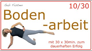 1030 🍓30 min Bodenarbeit  intensives Mattentraining ohne Geräte [upl. by Orips495]