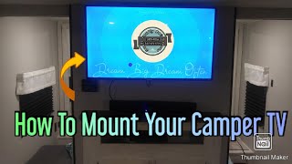 How To Mount Your Camper TV  2022 Shasta 26DB [upl. by Hannis437]