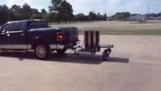 Swivel Wheel Trailer backs up Easily No JackKnifing [upl. by Elatsyrc]