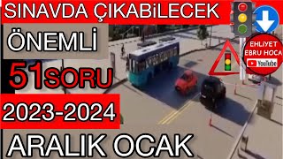 İLK SORU ANİMASYONLU 2023 ARALIK OCAK EHLİYET SINAV SORULARI ANİMASYONLU EHLİYET [upl. by Nahsar]