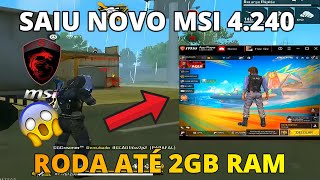 DESCOBRI MELHOR EMULADOR PARA PC FRACO NOVO MSI LITE 4240 DICAS  MÉTODOS 😱SUPER LEVE 2GB RAM🚀 [upl. by Anemaj510]