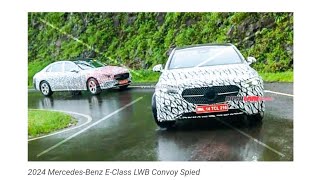 2024 Mercedes EClass LWB Convoy Spied Ahead Of Launch Near Ratnagiri MercedesBenzIndiaEClass [upl. by Det]