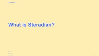 What is Steradian [upl. by Eldoree]