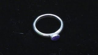 Setting A Cabochon Stone Into A Silver Bezel [upl. by Aneelak]