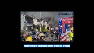 Gas Line Explosion on Brick Row in Wappingers Falls [upl. by Ramled]