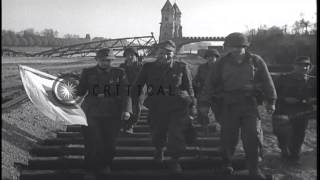 General Generalleutnant Dittmar formally surrenders to US soldiers in MagdeburgHD Stock Footage [upl. by Carlin365]