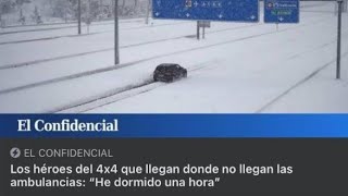 NIEVE EN MADRID 10 ENERO 2021 TEMPORAL 4X4 ayuda humanitaria HÉROES EN TODOTERRENO [upl. by Romalda]