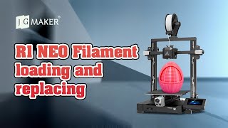 JG MAKER R1 Neo filament loading and replacing [upl. by Benedetta]