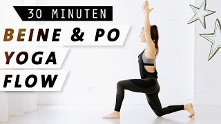 Yoga Beine und Po  Effektives Workout für einen knackigen Hintern [upl. by Temme]