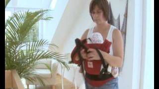 How to Use the Manduca Baby Carrier in Front Carry Position with cross straps [upl. by Holna]