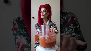 Recette  muhammara dip poivron amp noix recettefacile dragqueen foodhack muhammara [upl. by Assirek]