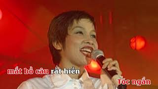 KARAOKE TÓC NGẮN  MỸ LINH [upl. by Elynad]