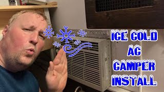 AC Air Conditioning in your CAMPER  Install a Window Unit for a Camper Trailer  Popup Stay Cool [upl. by Sirk]