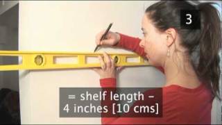 How To Put Up Shelves On Dry Wall Or Plasterboard [upl. by Kcerb64]