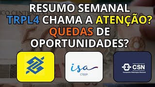 TRPL4 CHAMA A ATENÇÃO DO MERCADO E NOVAS QUEDAS SÃO OPORTUNIDADES [upl. by Afinom649]