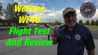 WeFone WF40 GPS Drone  Flight Test and Review [upl. by Keverne961]