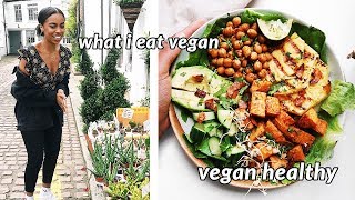 what i eat in a day vegan easy recipes  muay thai training [upl. by Kahcztiy]