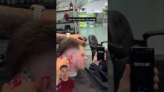 barbe barbershop ladybarber hairstyle barbera greenscreen hairsalon barbeshop duet hair [upl. by Elinore]