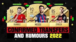 FIFA 23  NEW CONFIRMED TRANSFERS amp RUMOURS 🤪🔥 ft Messi Suarez Ziyech etc [upl. by Spielman561]