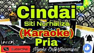 CINDAI  Siti Nurhaliza Karaoke Melayu  Nada Pria  DISDO [upl. by Elana]