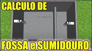 Calculando FOSSA SEPTICA e SUMIDOURO para CASA com 4 PESSOAS passo a passo I TAMANHO e Altura [upl. by Eart879]