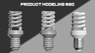 How to Modeling Bulb Light in 3ds Max 3dsmax tutorial light [upl. by Natsirt]