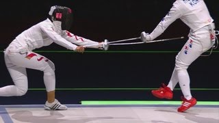 China win Gold in Womens Fencing Team Epee  London 2012 Olympics [upl. by Iahs49]