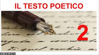 Il testo poetico parte seconda [upl. by Atnomed]