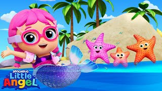 Mermaids Rescue Little Starfish  Little Angel Kids Songs amp Nursery Rhymes [upl. by Templa]