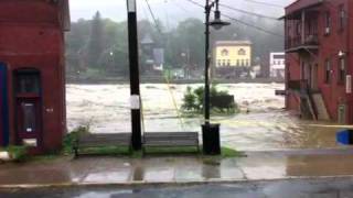 Shelburne Falls flood [upl. by Aneeuq]