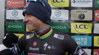 Remco Evenepoel  Interview à larrivée  Etape 8  ParisNice 2024 [upl. by Adranoel]