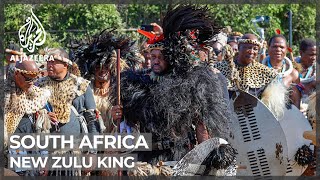 Thousands gather to fete South Africa’s new Zulu king [upl. by Airamas]