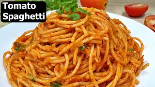 Spaghetti in Tomato Sauce  Basic Tomato Spaghetti Recipe [upl. by Anelec217]