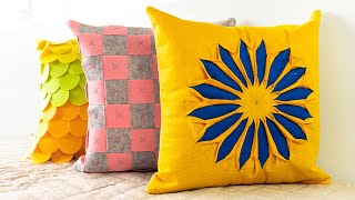 Quick and Easy Cushion Covers  DIY Pillow Covers by DIY Stitching [upl. by Peppard]