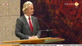 3716 september 2009 Algemene Beschouwingen Termijn 1 Geert Wilders PVV [upl. by Oeram]