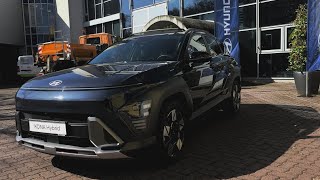 2024 All New KONA Hybrid Denim Blue Black Roof HDR10 1080p S23 Ultra 360° Walkaround [upl. by Ilac]