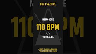 110 BPM 44  Best Metronome Sound  Wood block shorts [upl. by Panter]