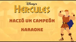 Nació un campeón Hércules  Karaoke 🏆 [upl. by Parshall]