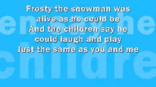 Frosty The Snowman  Lyrics [upl. by Ymmas628]