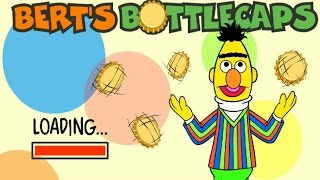 Sesame Street Berts Bottle Caps Arranging Game With Clumsy Ernie Kids Games [upl. by Saalocin276]