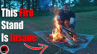 This Fire Pit Stand Is Insane  Ultra Powerful Lightweight But Finicky [upl. by Eran]