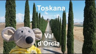 Dr Mausi in der Toskana Zypressen im Val d‘Orcia  Bella Italia 🇮🇹 [upl. by Nennahs198]