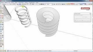 SketchUp Quick Tips Cylindrical Helices Hélices cilíndricas [upl. by Avlis416]